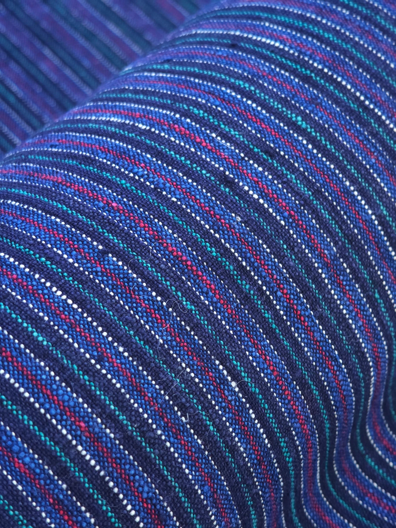 Indigo Creek Stripe — source photograph 2, documenting the same textile.