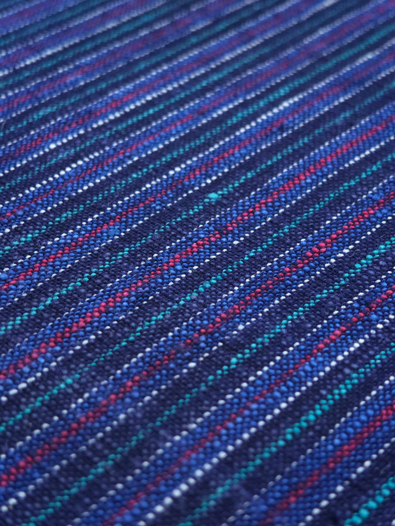 Indigo Creek Stripe — source photograph 6, documenting the same textile.