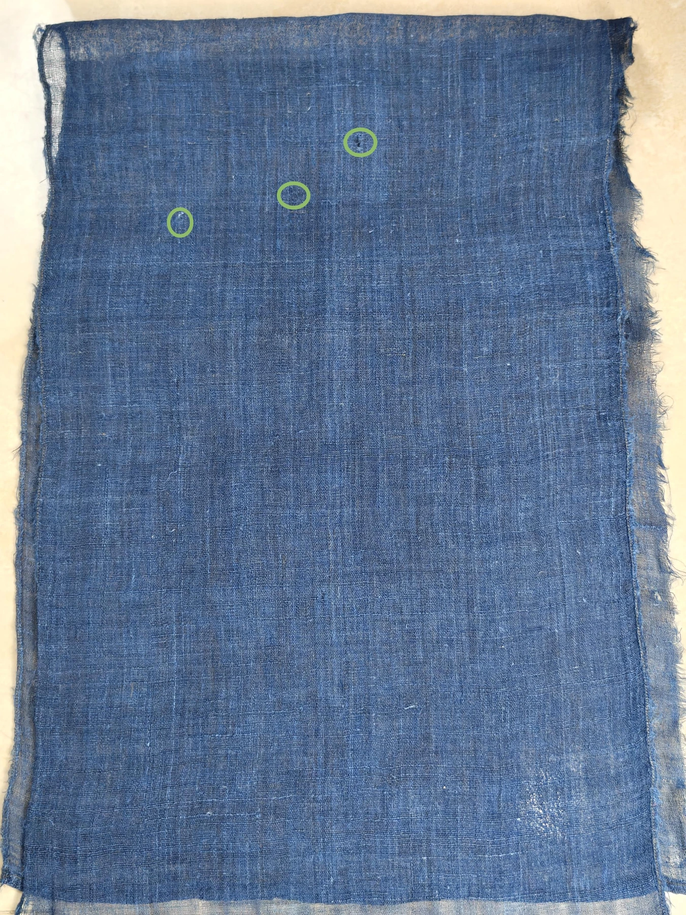 Indigo Mist Ramie — source photograph 3, documenting the same textile.