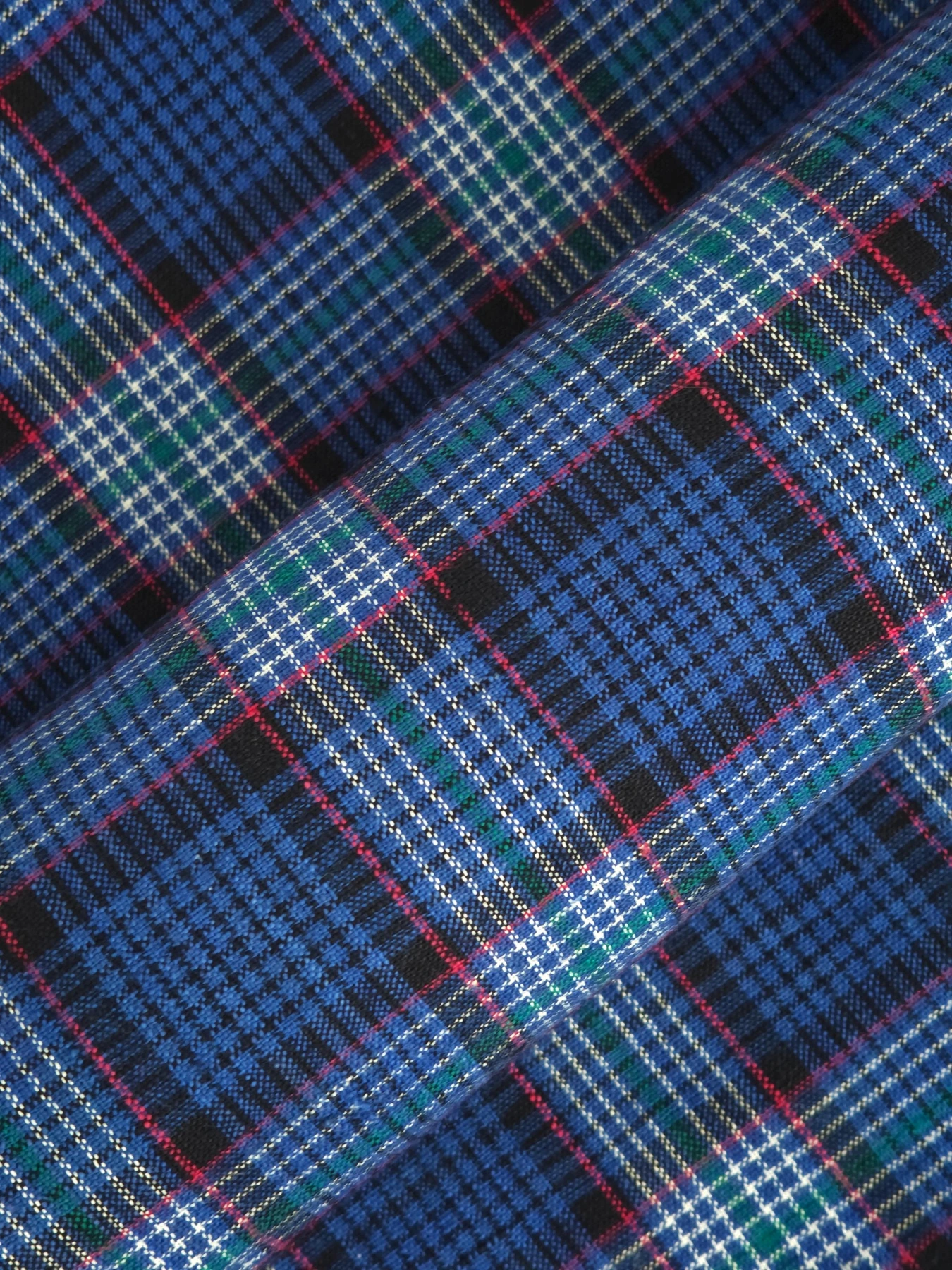 Blue Osmanthus Plaid — source photograph 5, documenting the same textile.