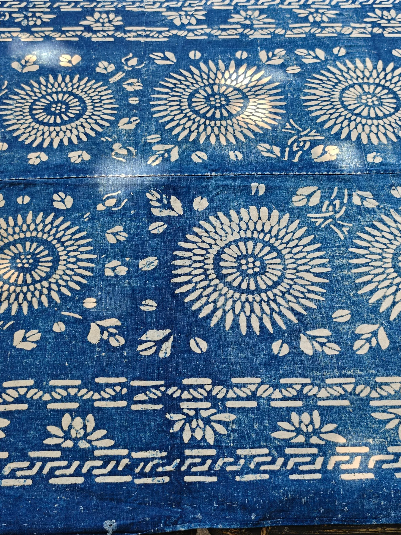 Chrysanthemum Medallions — Nantong Indigo Textile