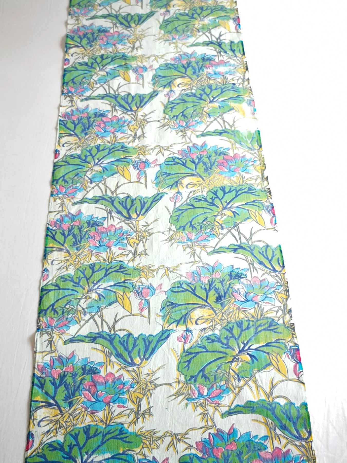 Old Pond Lotus — Nantong Printed Homespun Cotton