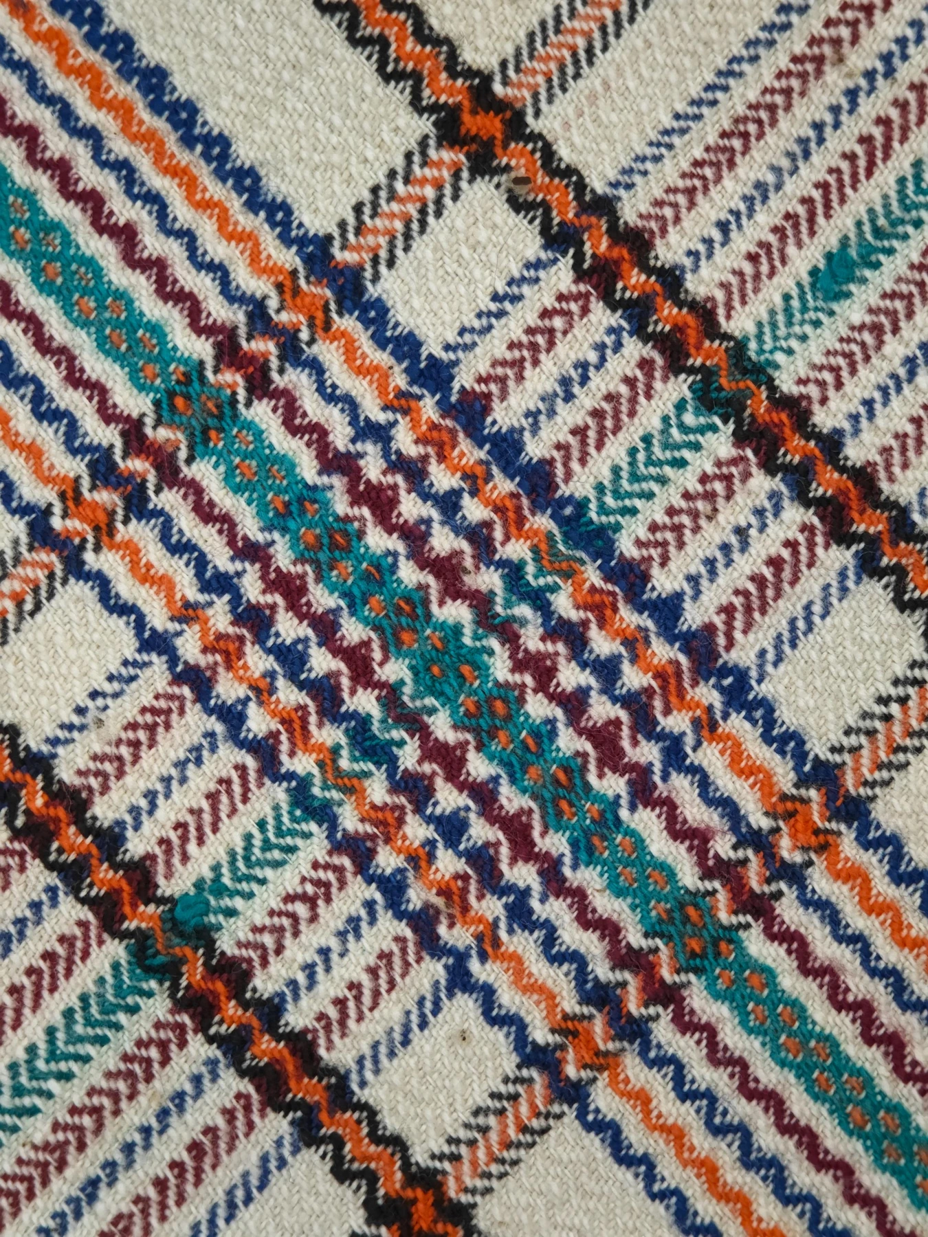 Ivory Stream Lattice — source photograph 3, documenting the same textile.