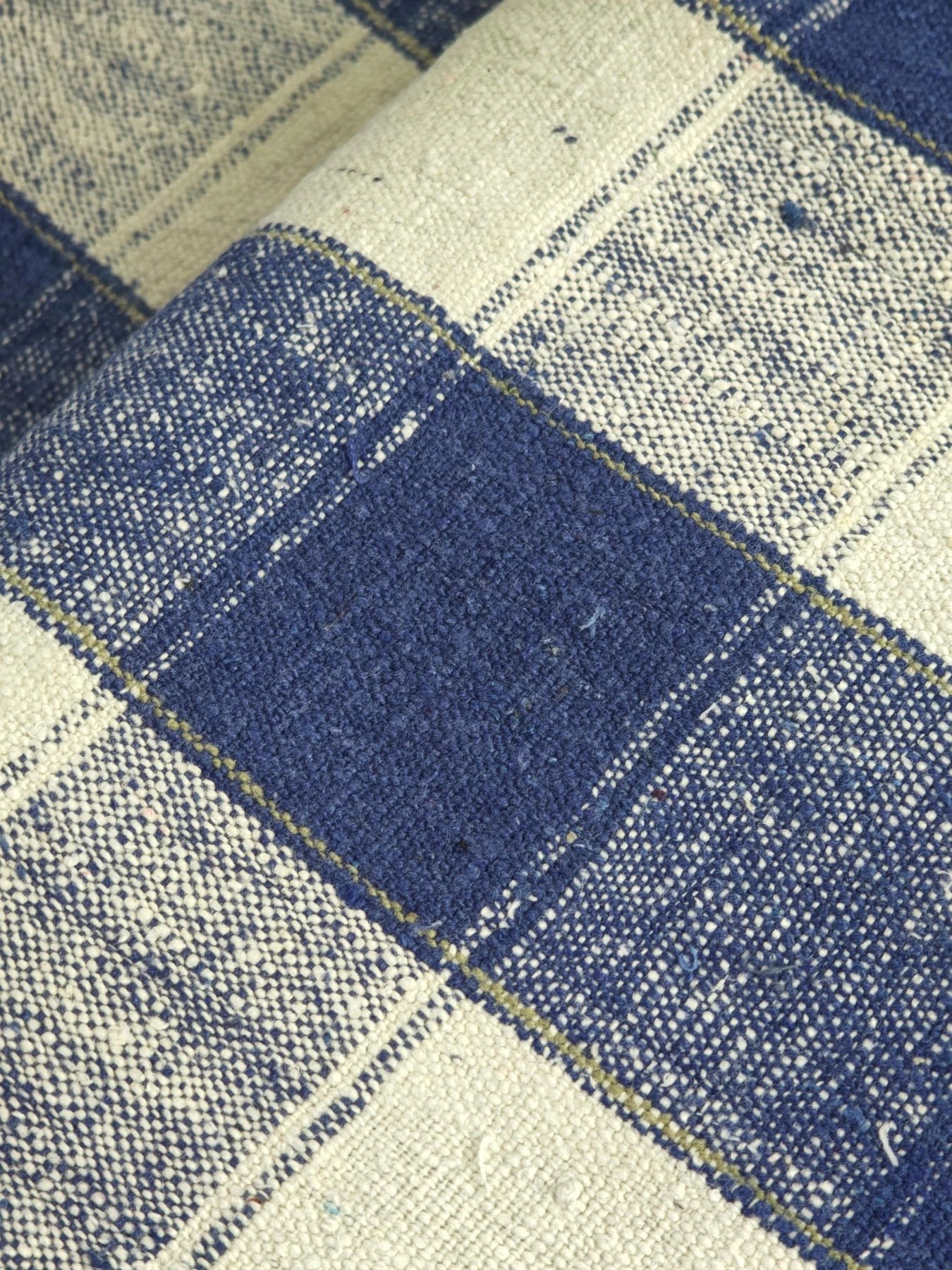 Blue Tofu Blocks — source photograph 2, documenting the same textile.