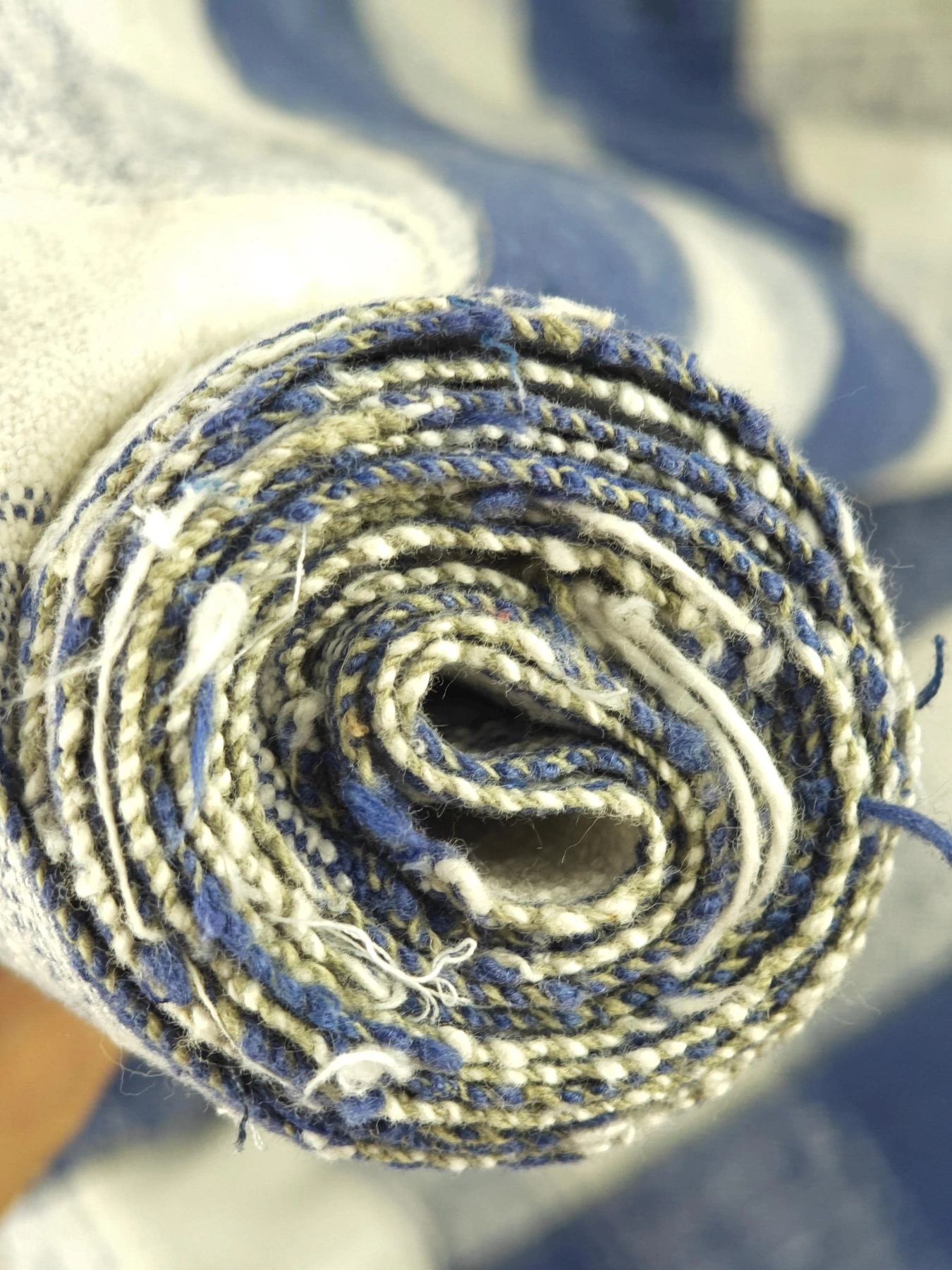 Blue Tofu Blocks — source photograph 8, documenting the same textile.